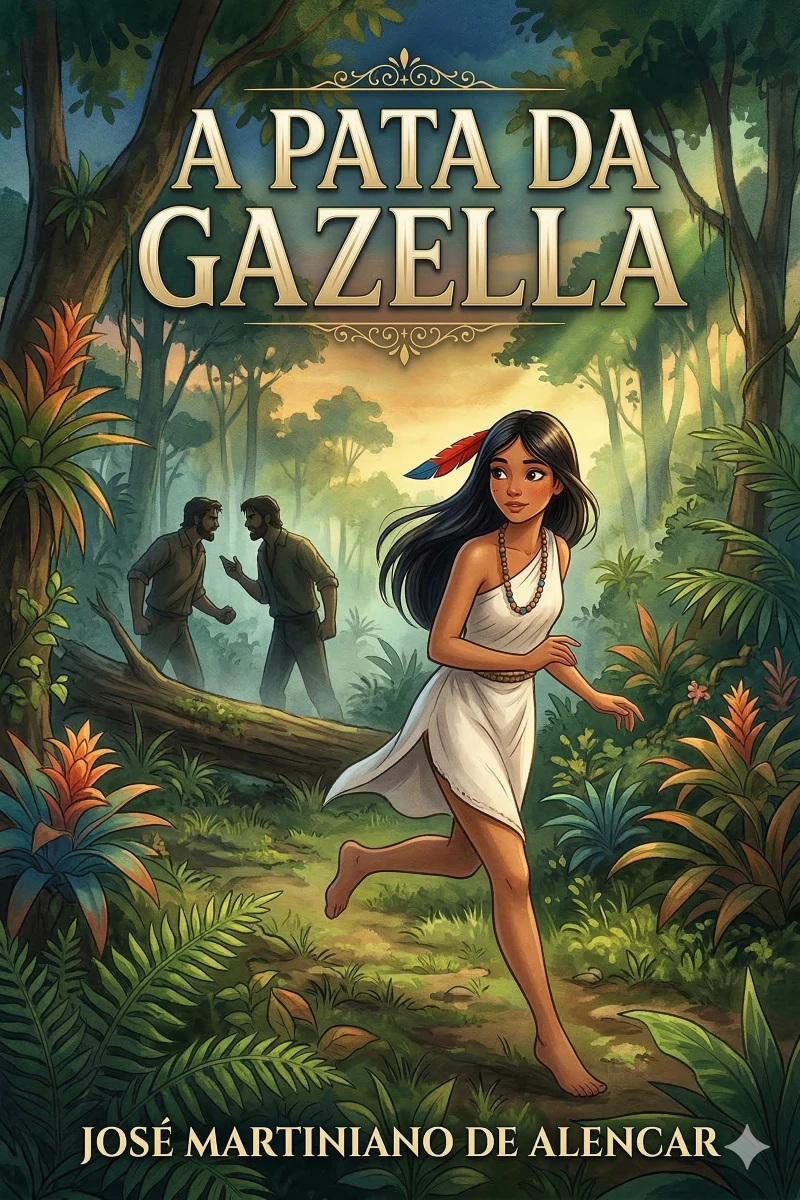 Portada: A Pata da Gazella: romance brasileiro.