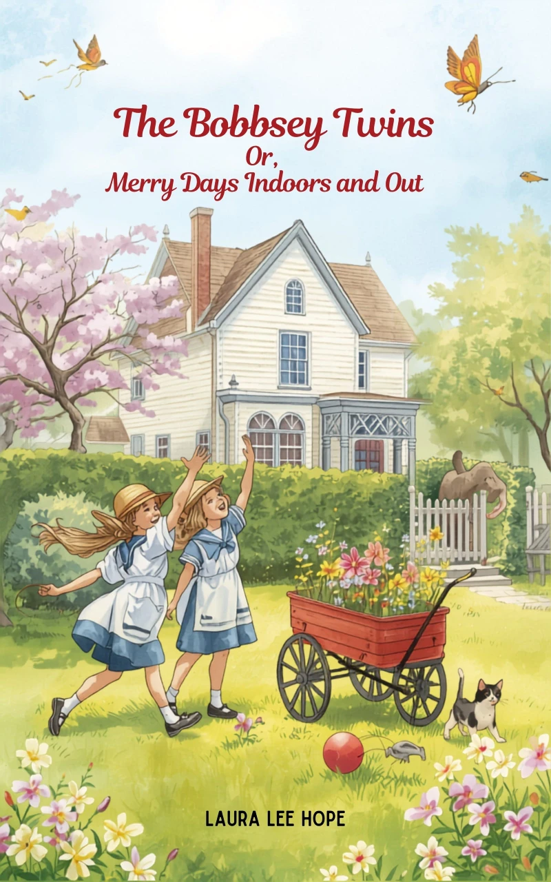 Portada: The Bobbsey Twins, Or, Merry Days Indoors and Out