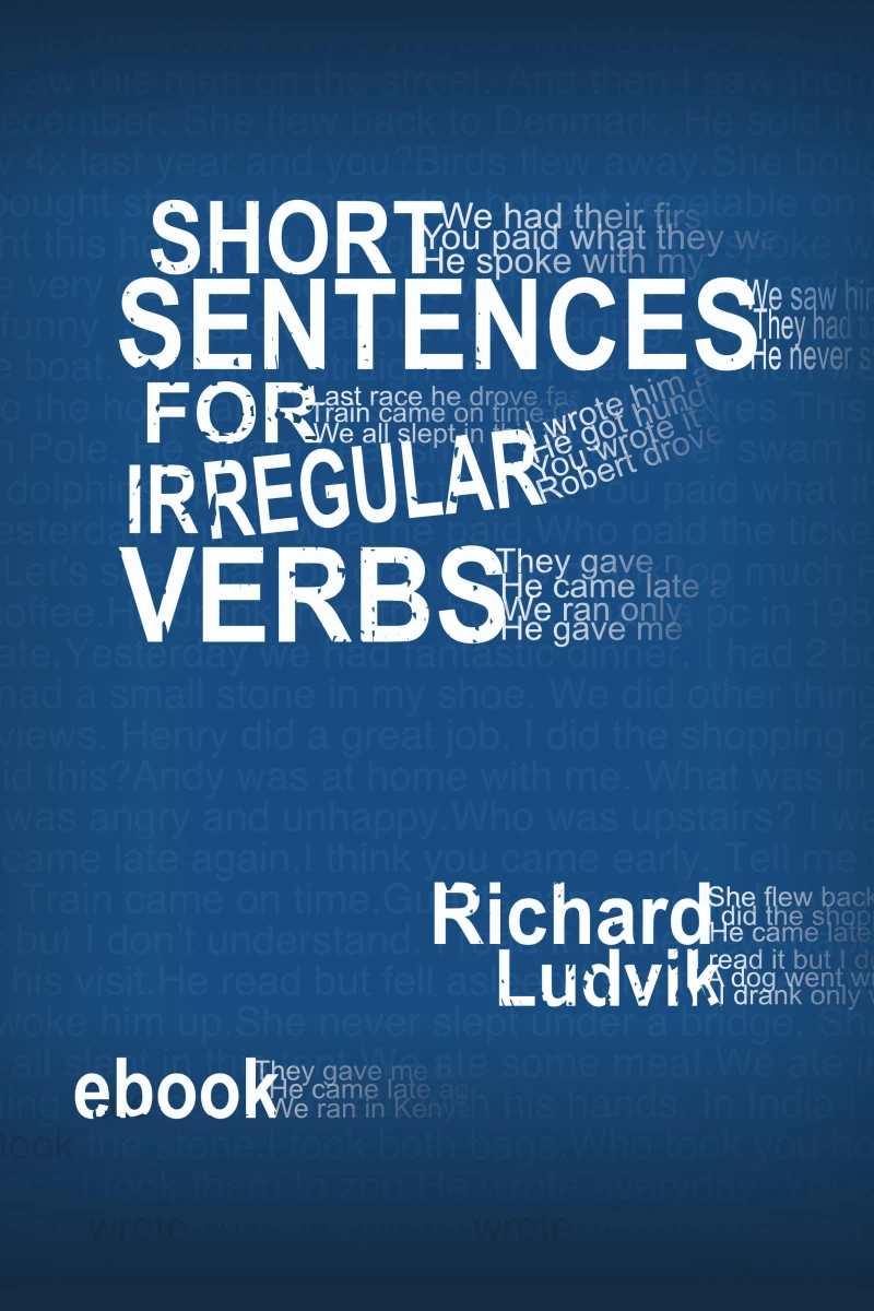 Portada: Short sentences for irregular verbs