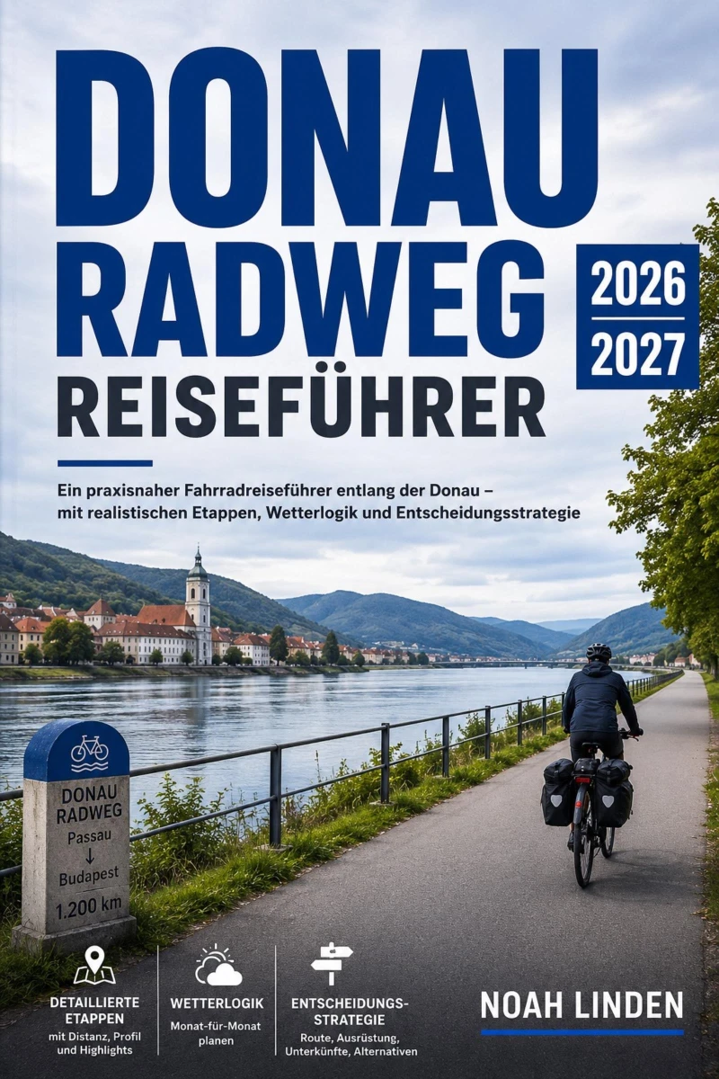 Portada: Donau Radweg Reiseführer 2026–2027