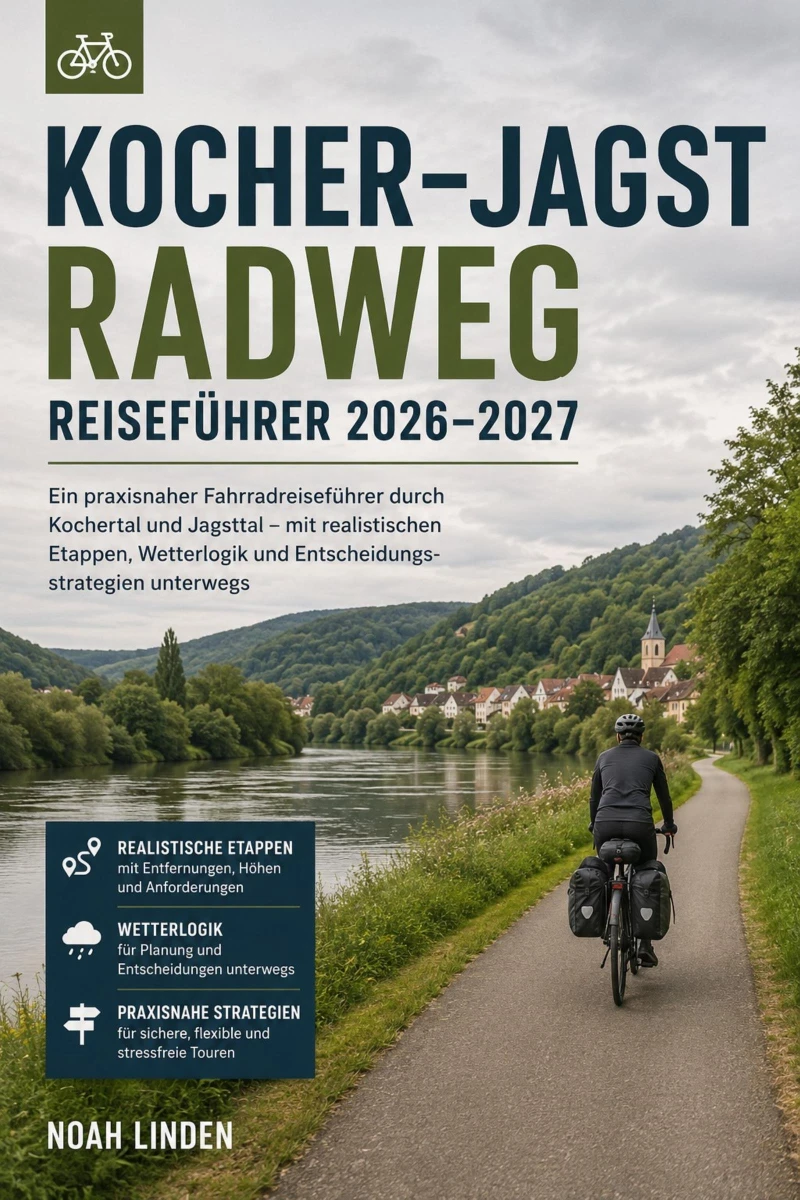 Portada: Kocher–Jagst Radweg Reiseführer 2026–2027