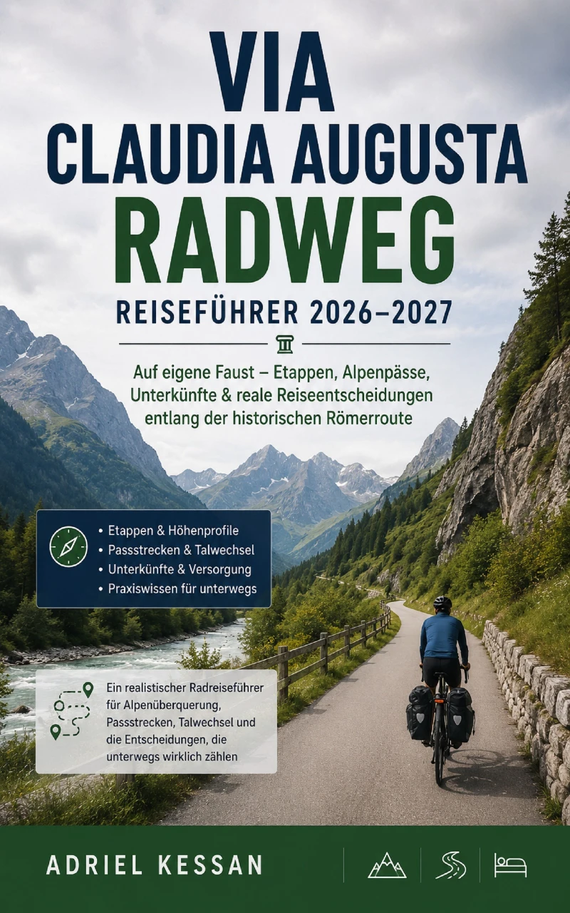 Portada: Via Claudia Augusta Radweg Reiseführer 2026–2027