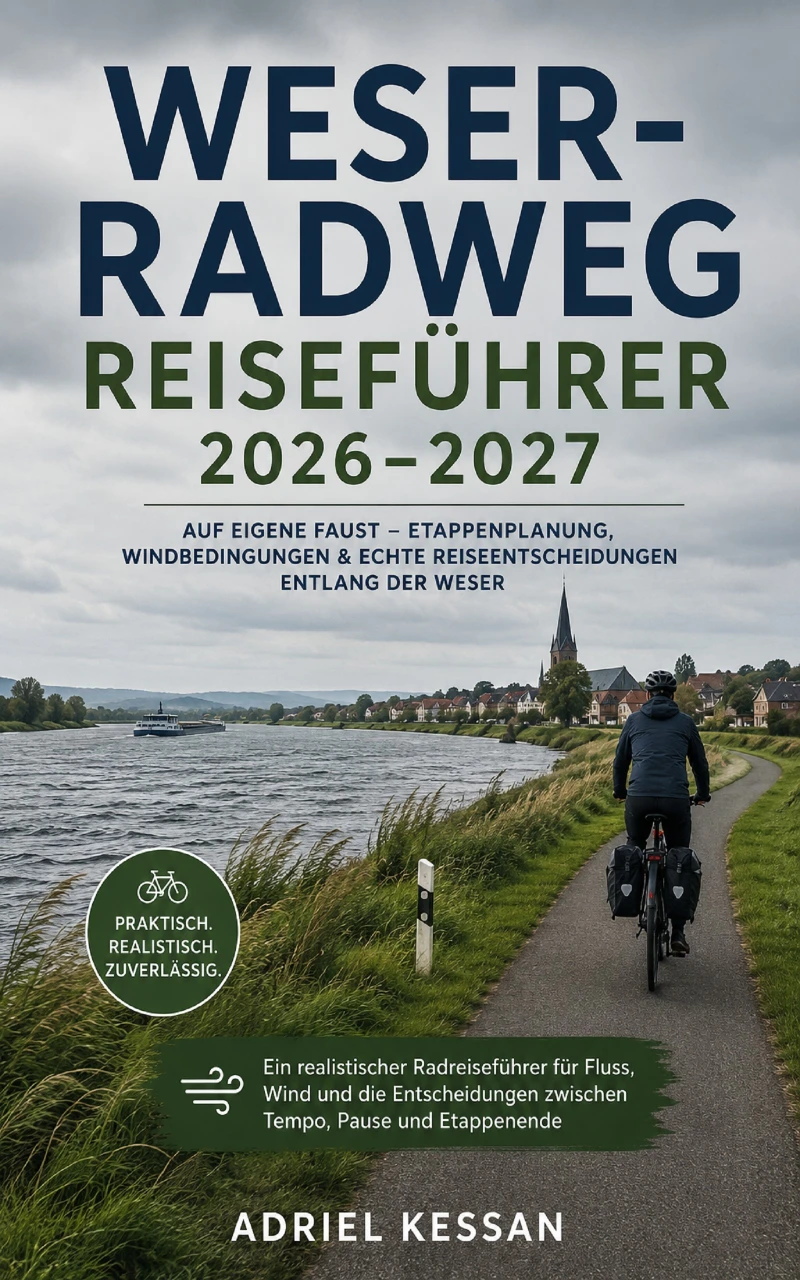 Portada: Weser-Radweg Reiseführer 2026–2027