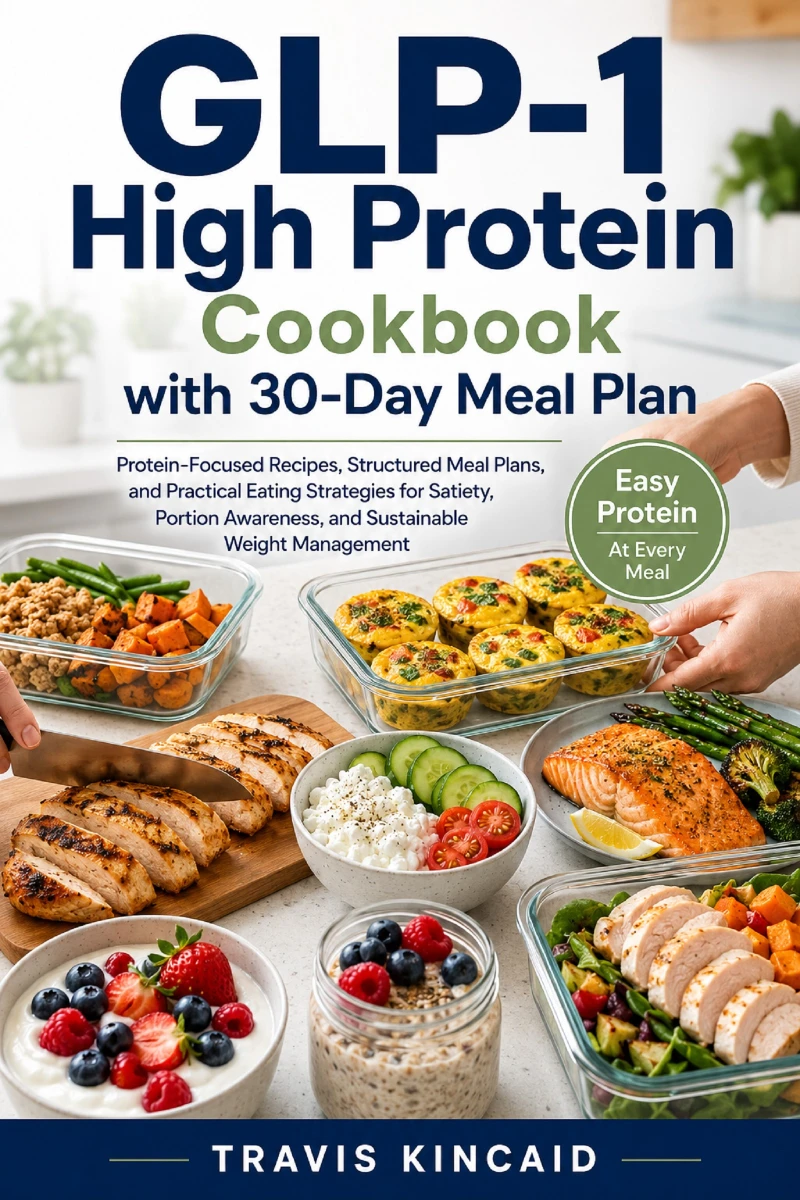 Portada: GLP-1 High Protein Cookbook with 30-Day Meal Plan