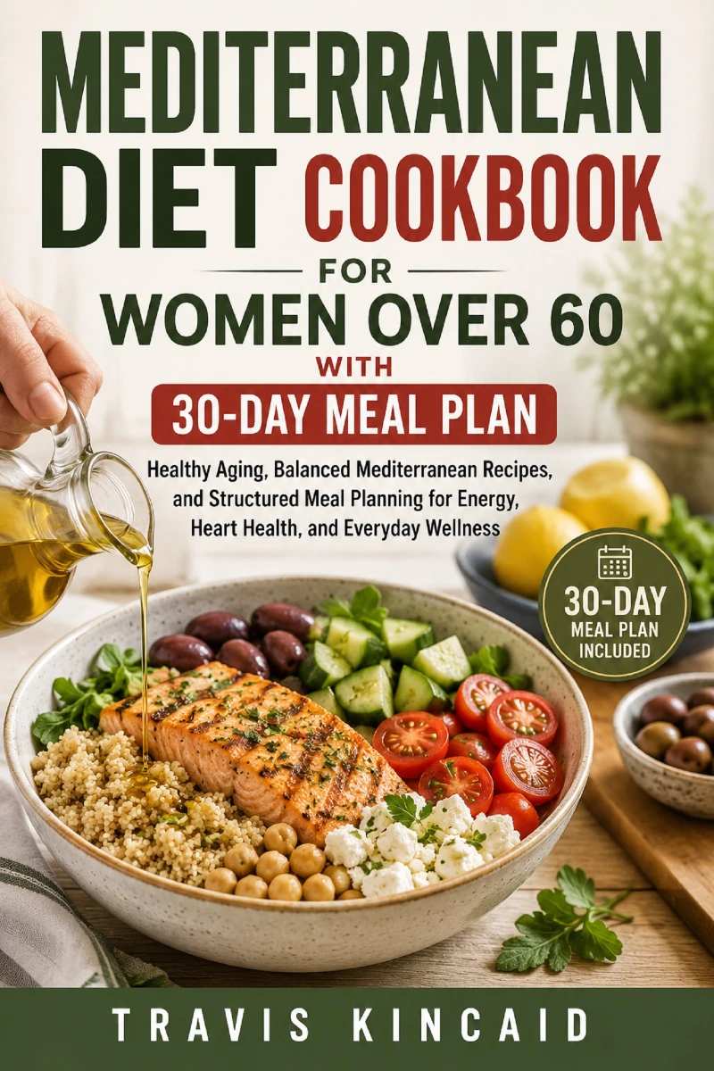 Portada: Mediterranean Diet Cookbook for Women Over 60 with 30-Day Meal Plan