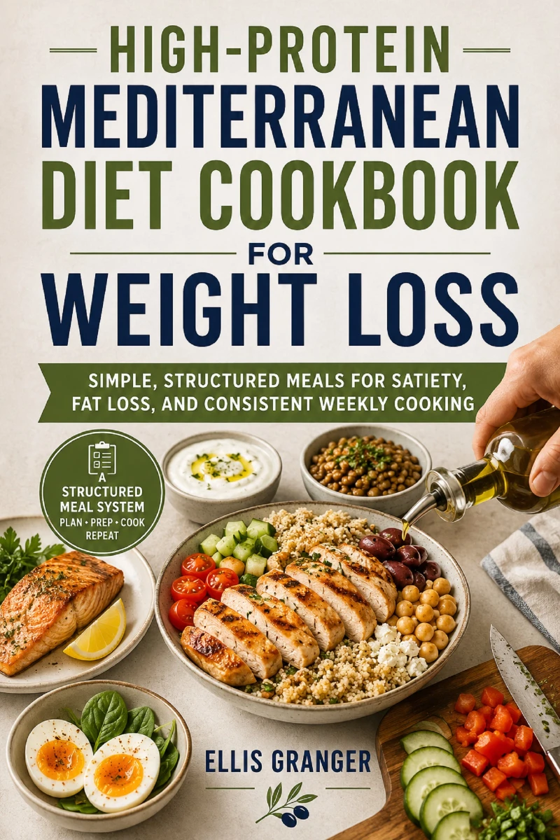 Portada: High-Protein Mediterranean Diet Cookbook for Weight Loss