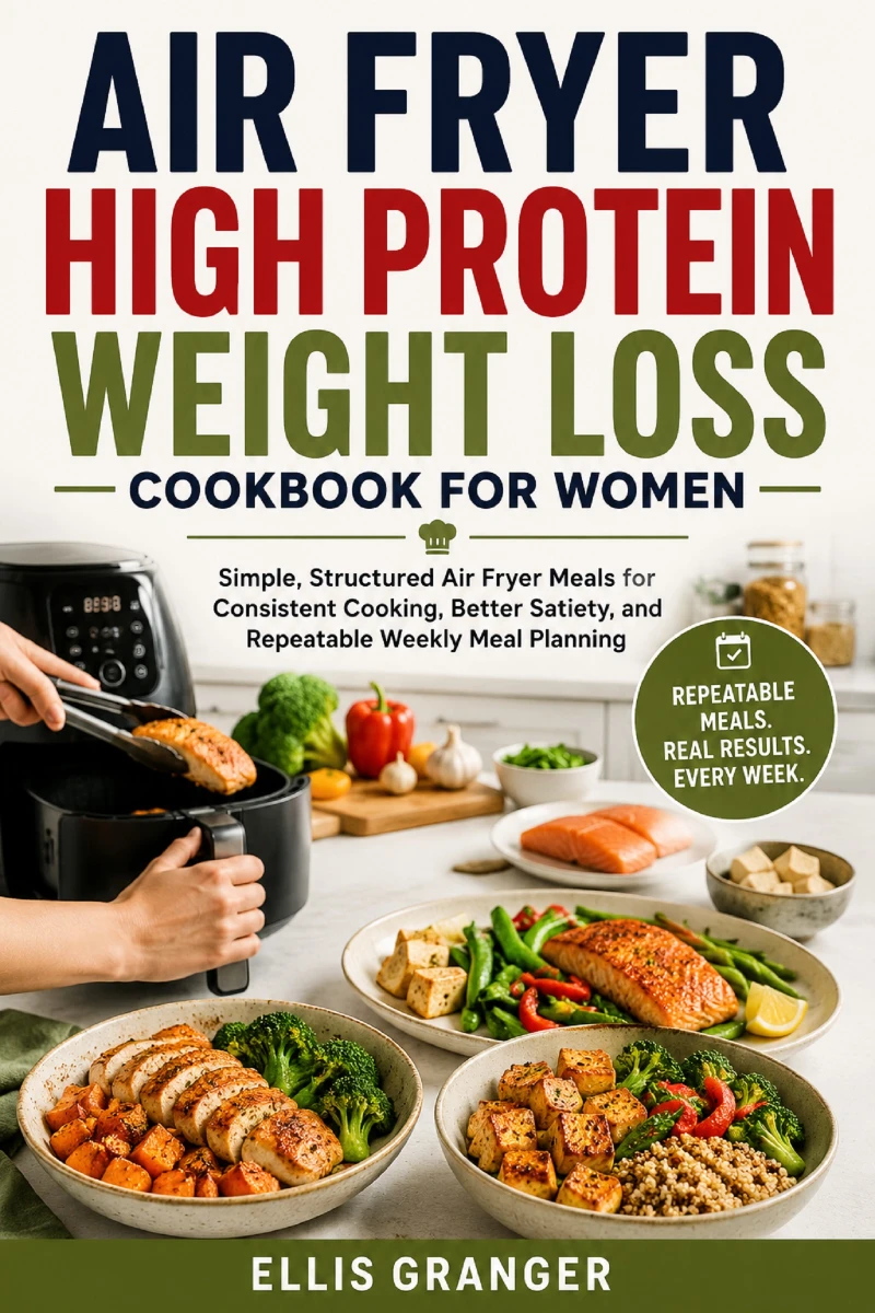 Portada: Air Fryer High Protein Weight Loss Cookbook for Women