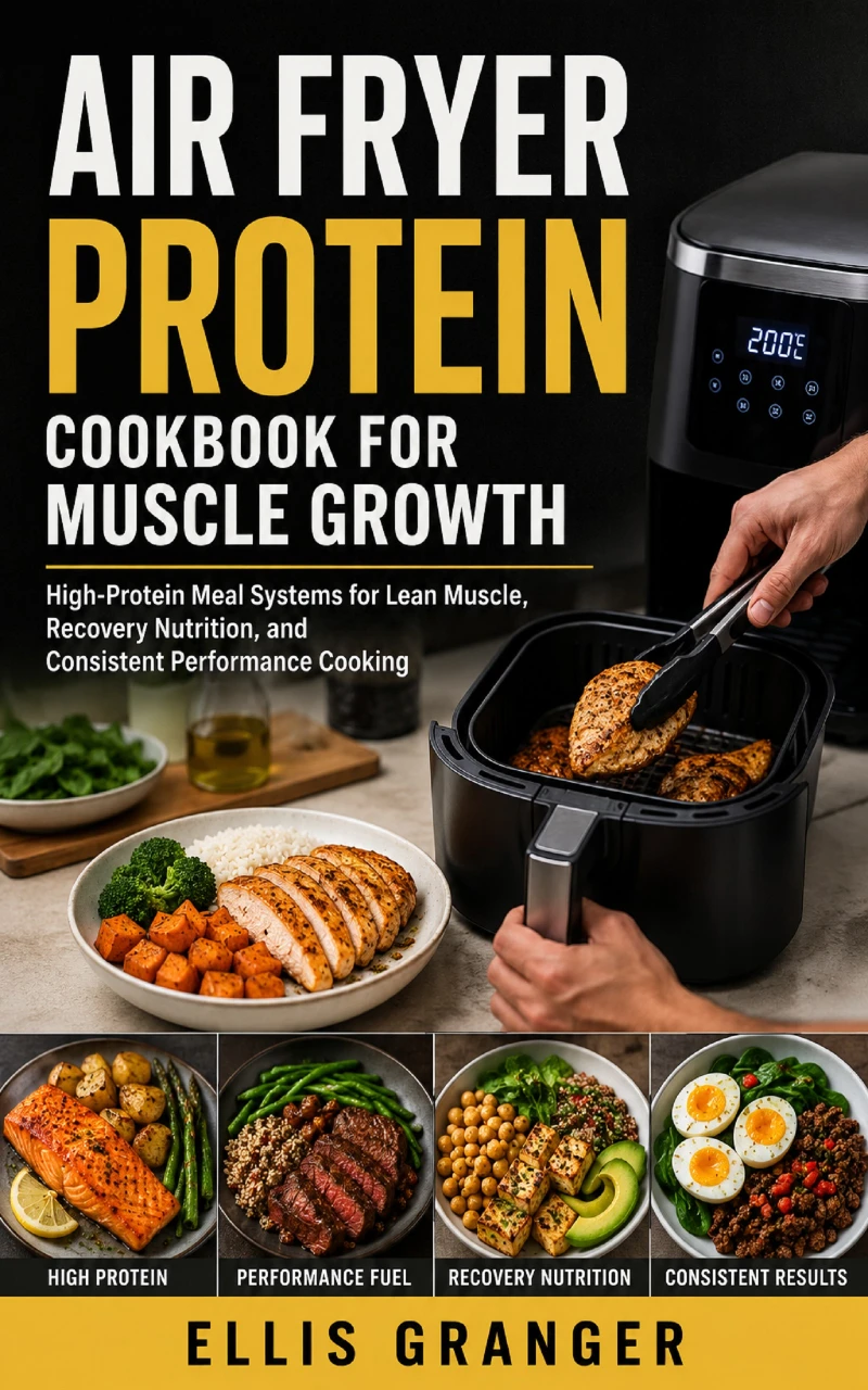 Portada: Air Fryer Protein Cookbook for Muscle Growth