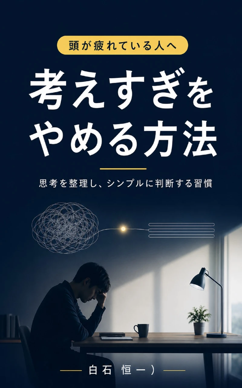 Portada: 考えすぎをやめる方法