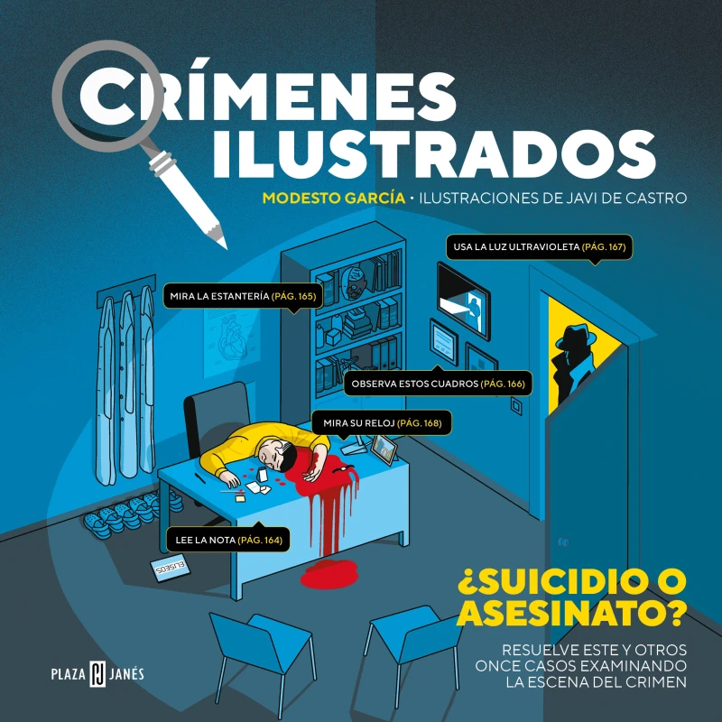 Portada: Crímenes ilustrados - ¿Suicidio o asesinato?
