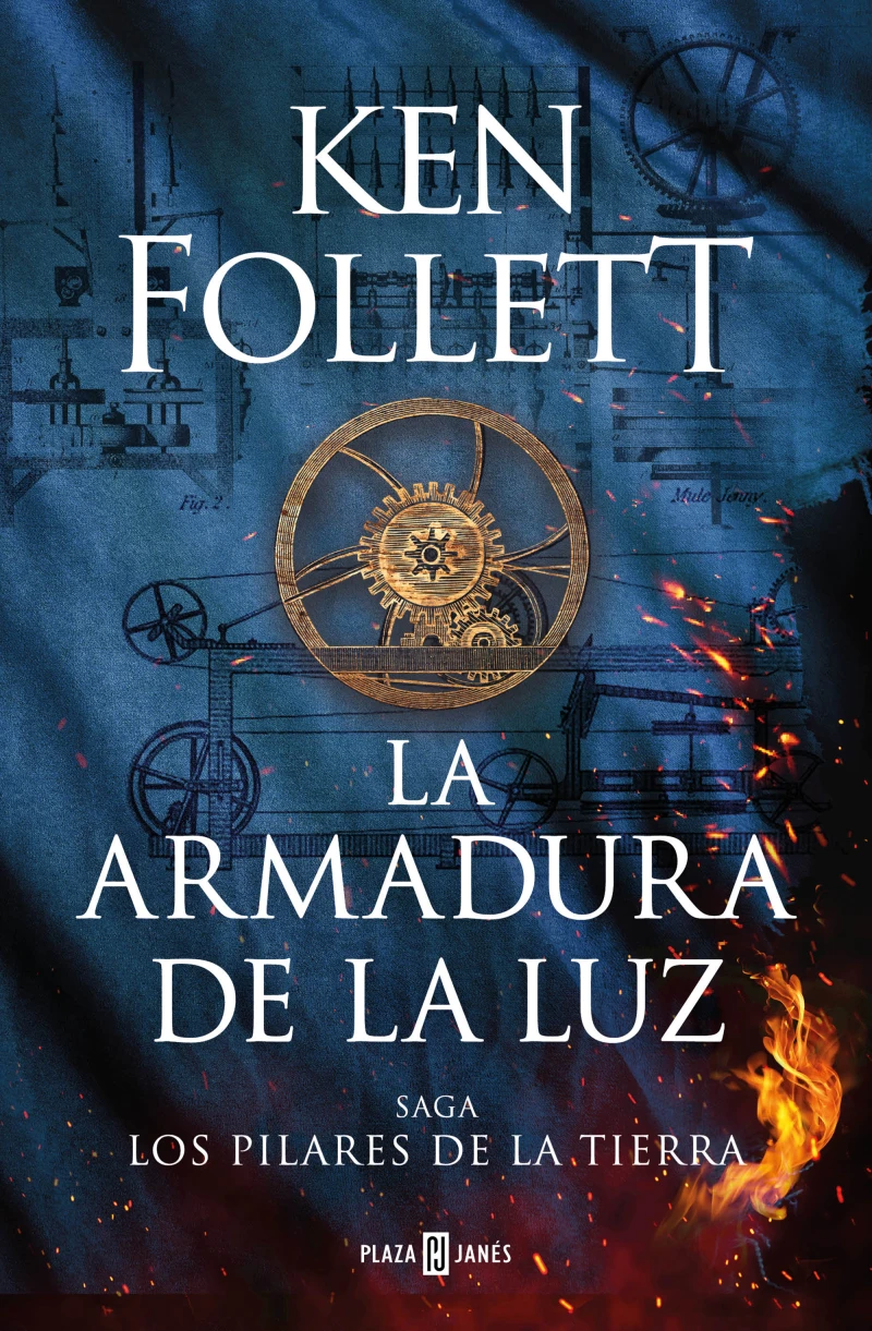 Portada: La armadura de la luz (Saga Los pilares de la Tierra 4)