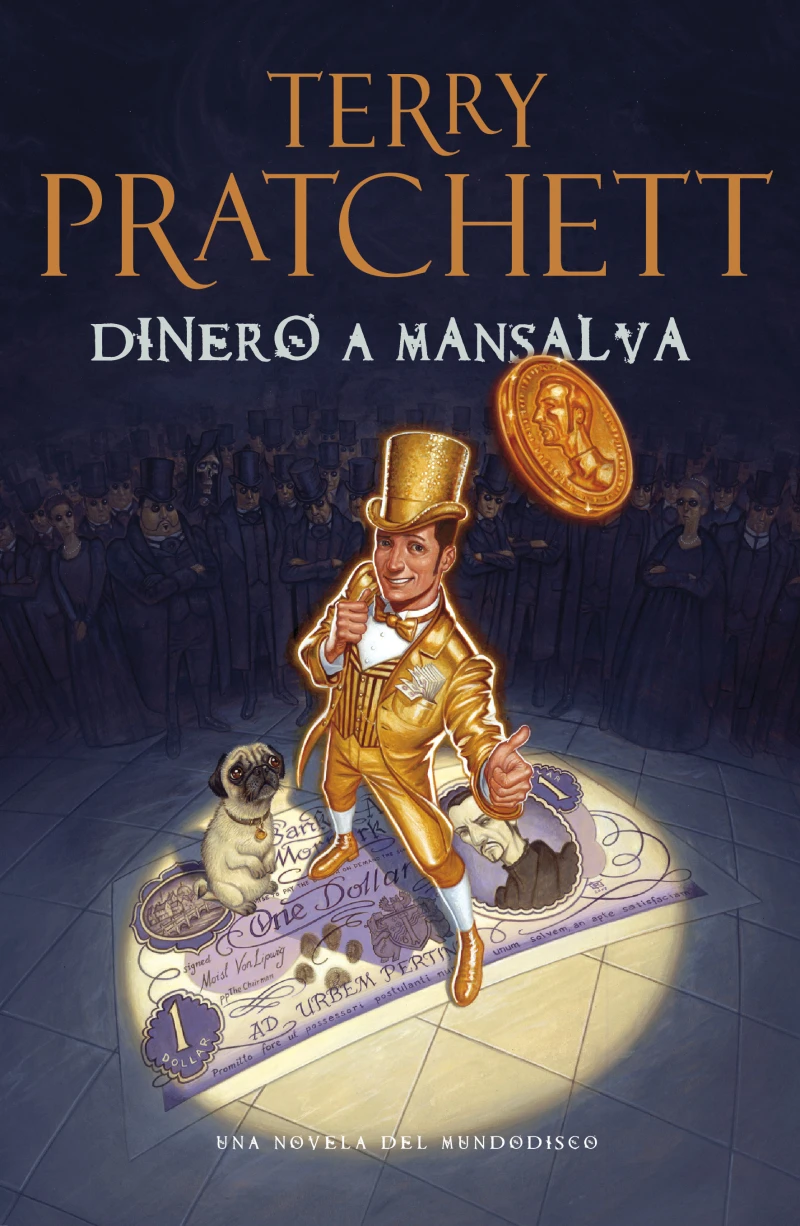 Portada: Dinero a Mansalva (Mundodisco 36)