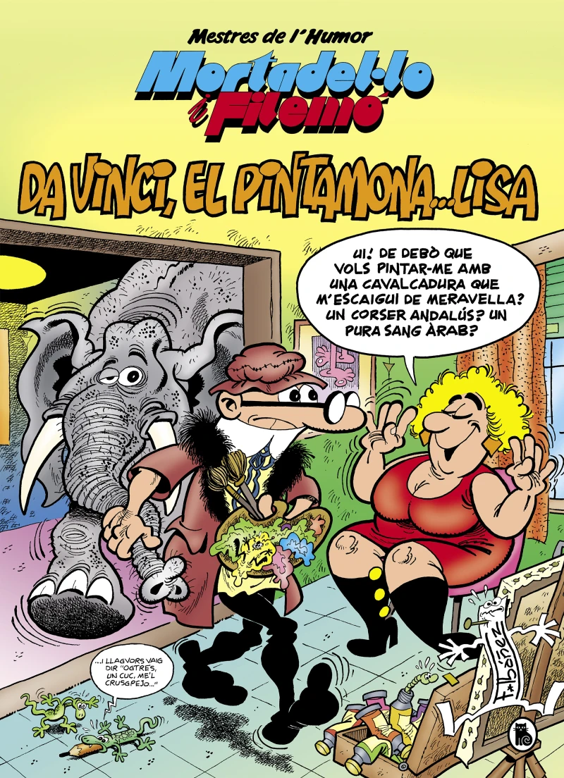 Portada: Mortadel·lo i Filemó. Da Vinci, el pintamona... Lisa (Mestres de l'Humor 52)