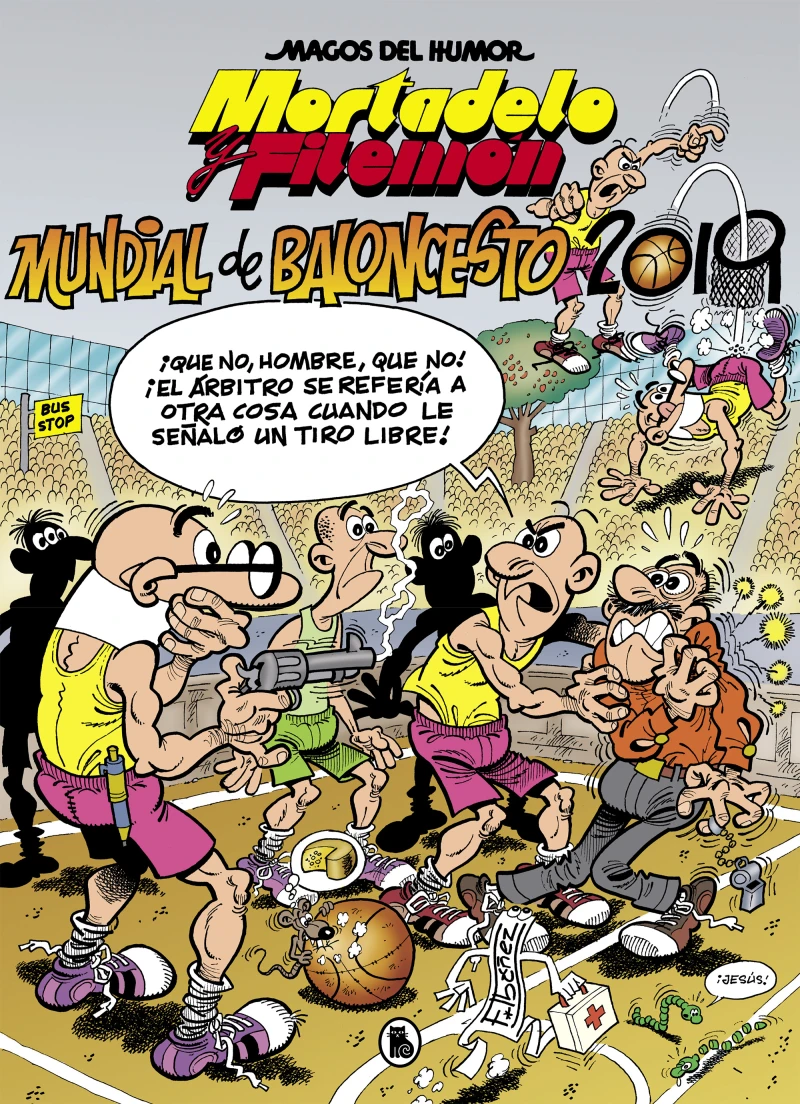 Portada: Mortadelo y Filemón. Mundial de Baloncesto 2019 (Magos del Humor 200)
