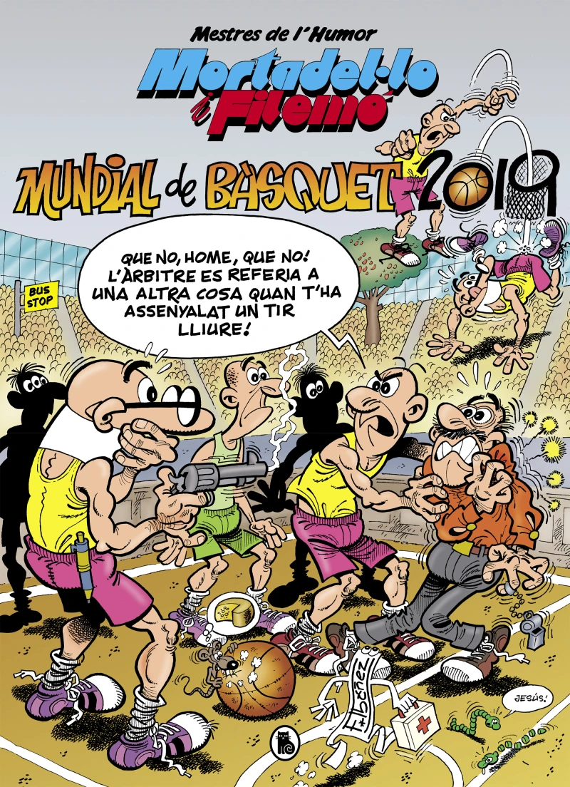Portada: Mortadel·lo i Filemó. Mundial de Bàsquet 2019 (Mestres de l'Humor 53)
