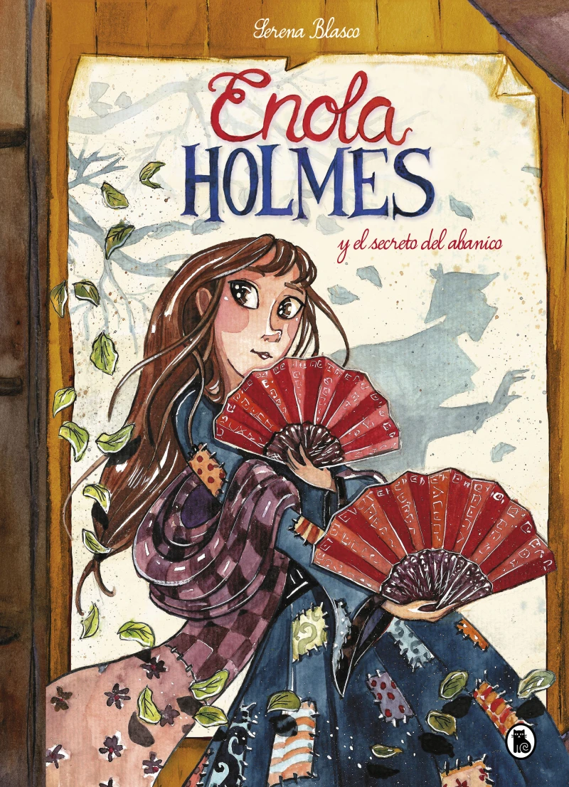 Portada: Enola Holmes y el secreto del abanico (Enola Holmes. La novela gráfica 4)