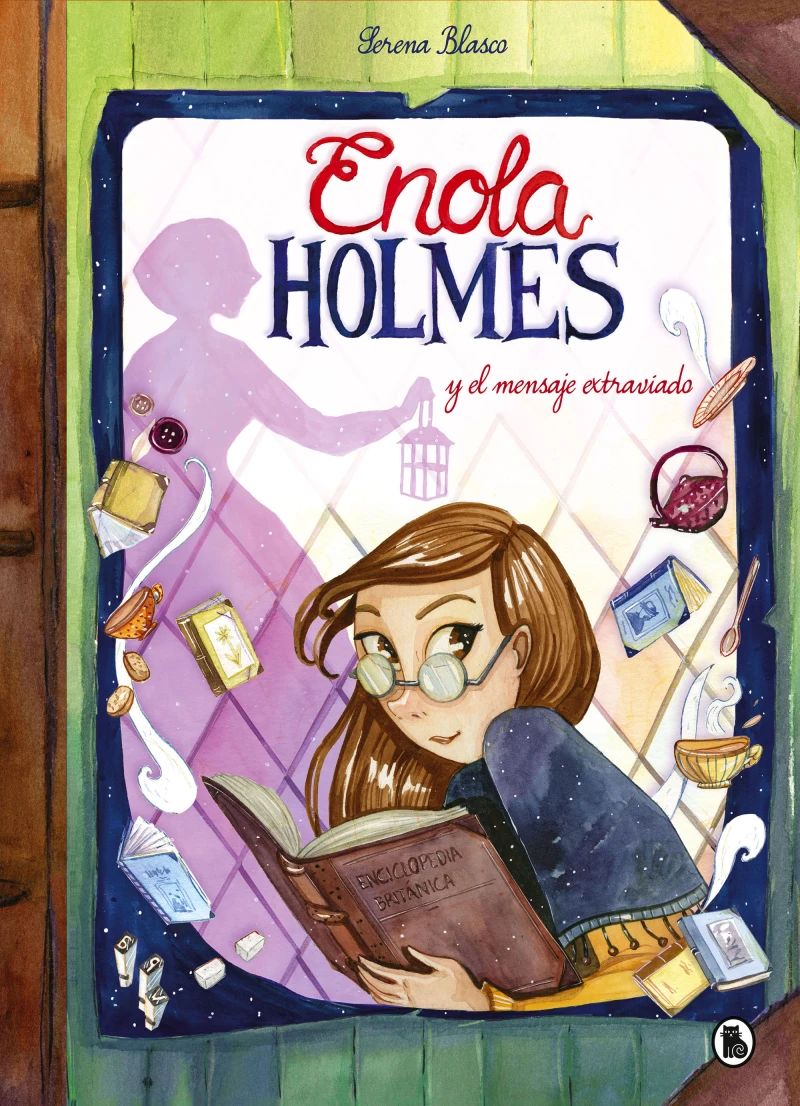 Portada: Enola Holmes y el mensaje extraviado (Enola Holmes. La novela gráfica 5)