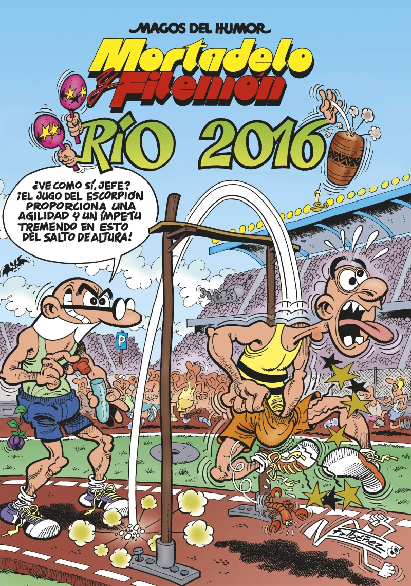 Portada: Mortadelo y Filemón. Río 2016 (Magos del Humor 174)