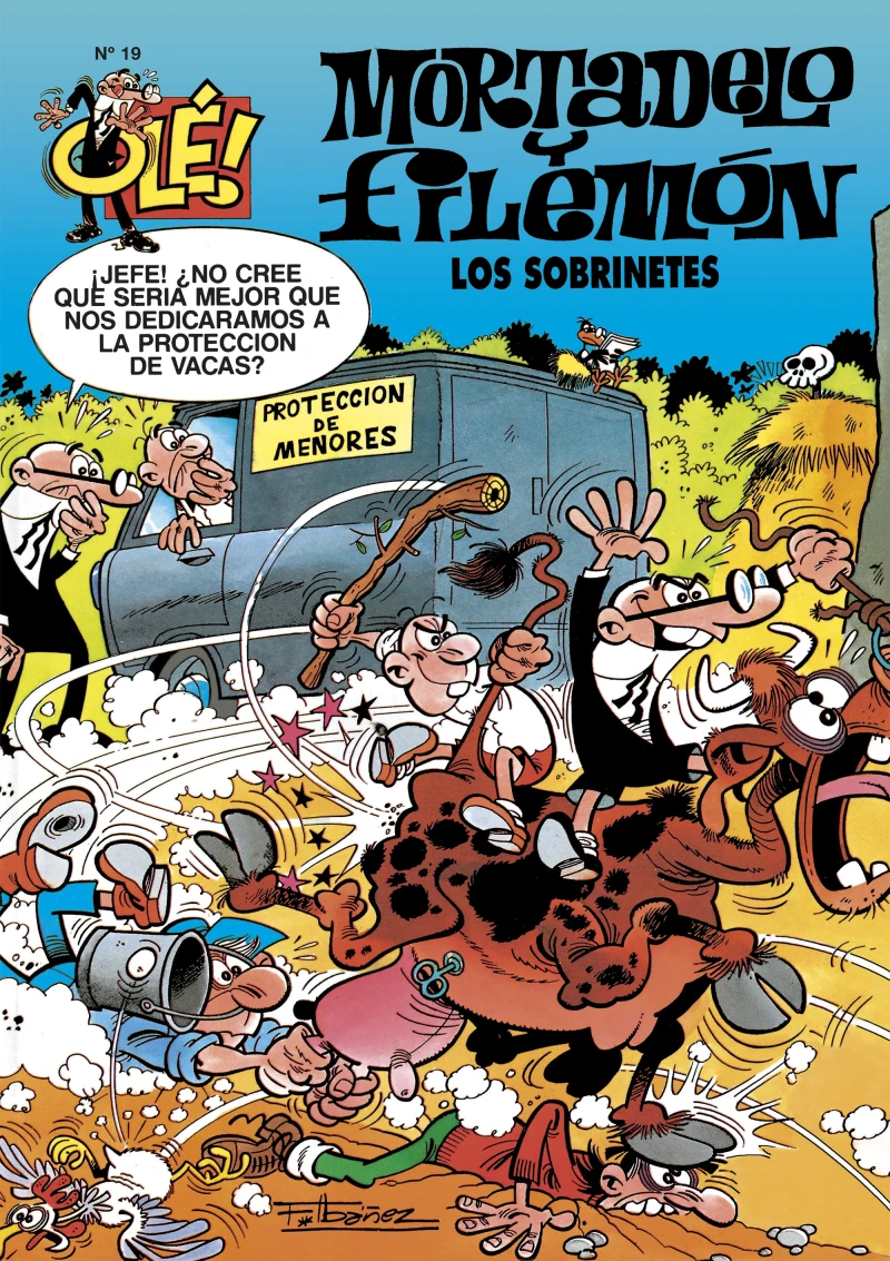 Portada: Mortadelo y Filemón. Los sobrinetes (Olé! Mortadelo 19)
