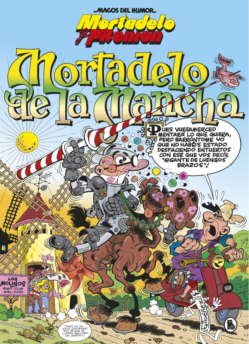 Portada: Mortadelo y Filemón. Mortadelo de la Mancha (Magos del Humor 103)