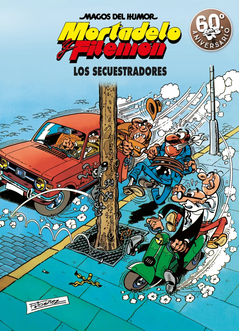Portada: Mortadelo y Filemón. Los secuestradores (Magos del Humor 191)