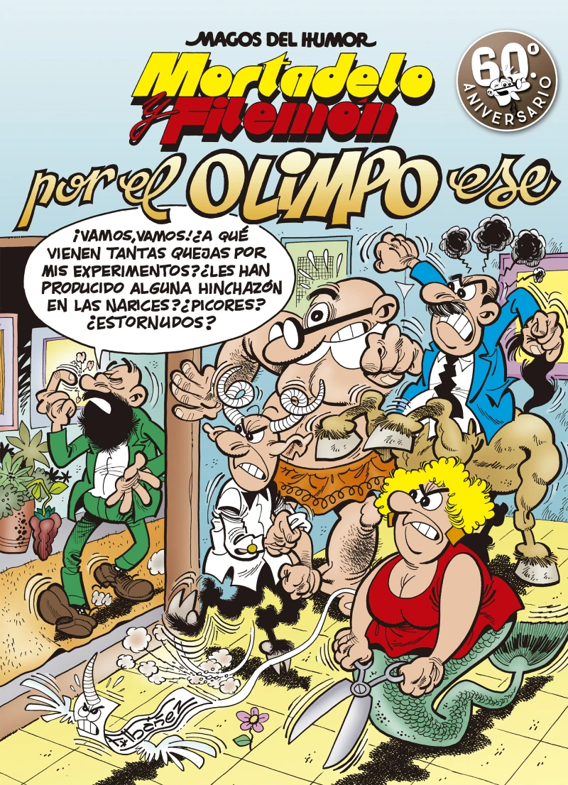 Portada: Mortadelo y Filemón. Por el Olimpo ese (Magos del Humor 192)