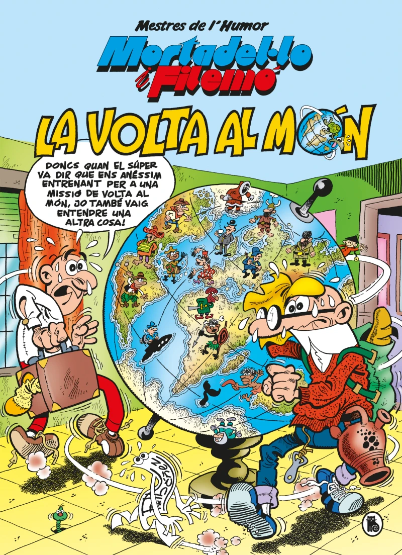 Portada: Mortadel·lo i Filemó. La volta al món (Mestres de l'Humor 214)