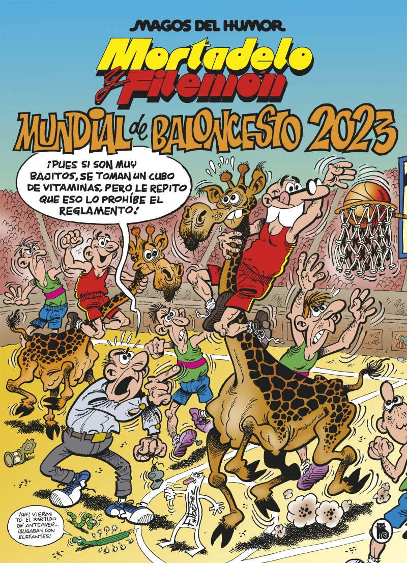 Portada: Mortadelo y Filemón. Mundial de baloncesto 2023 (Magos del Humor 220)