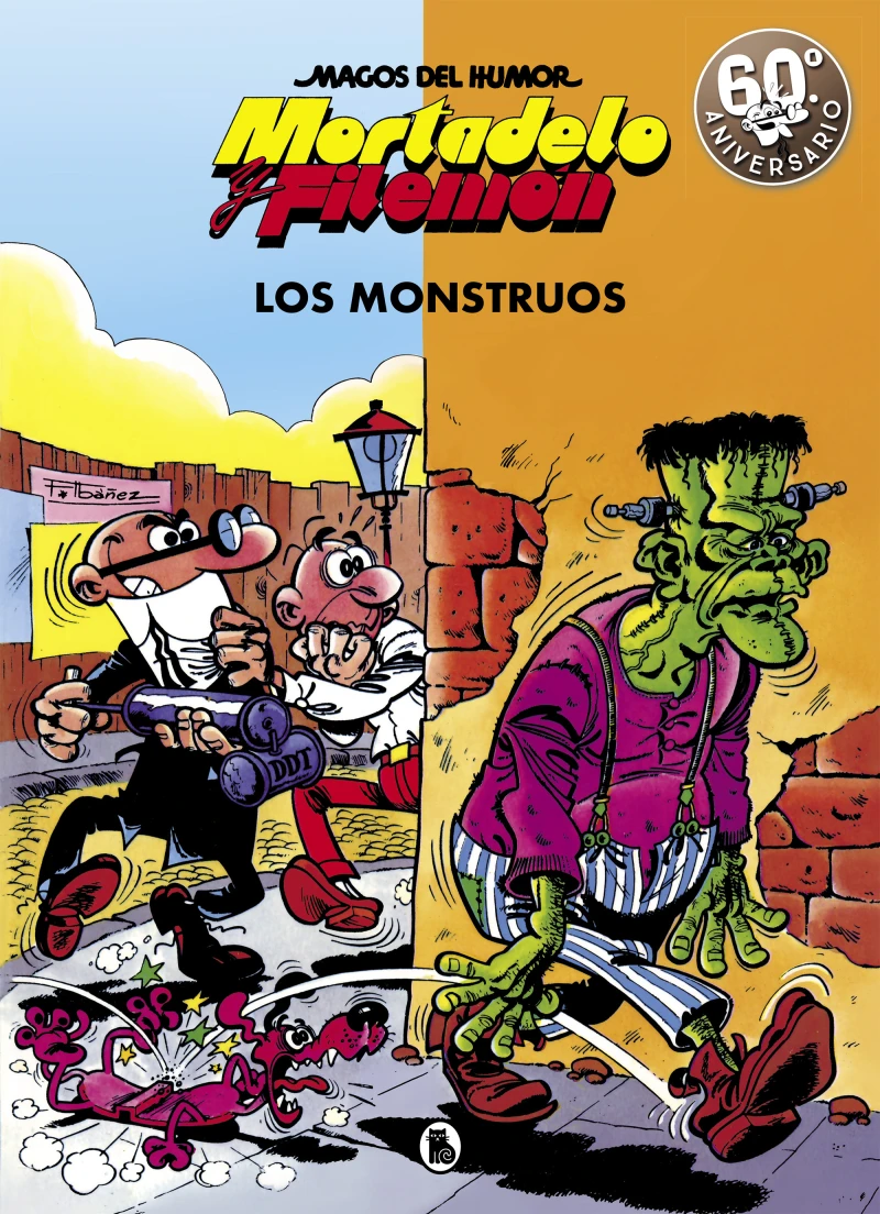 Portada: Mortadelo y Filemón. Los monstruos (Magos del Humor 22)