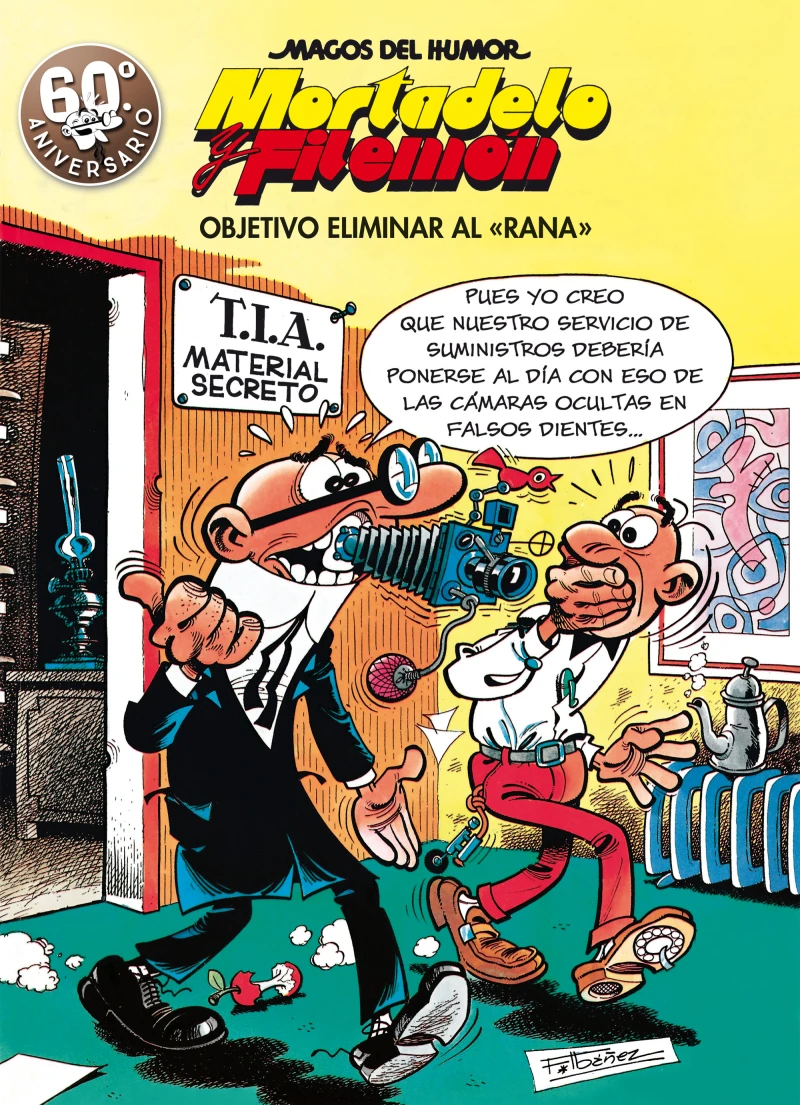 Portada: Mortadelo y Filemón. Objetivo eliminar al «Rana» (Magos del Humor 190)