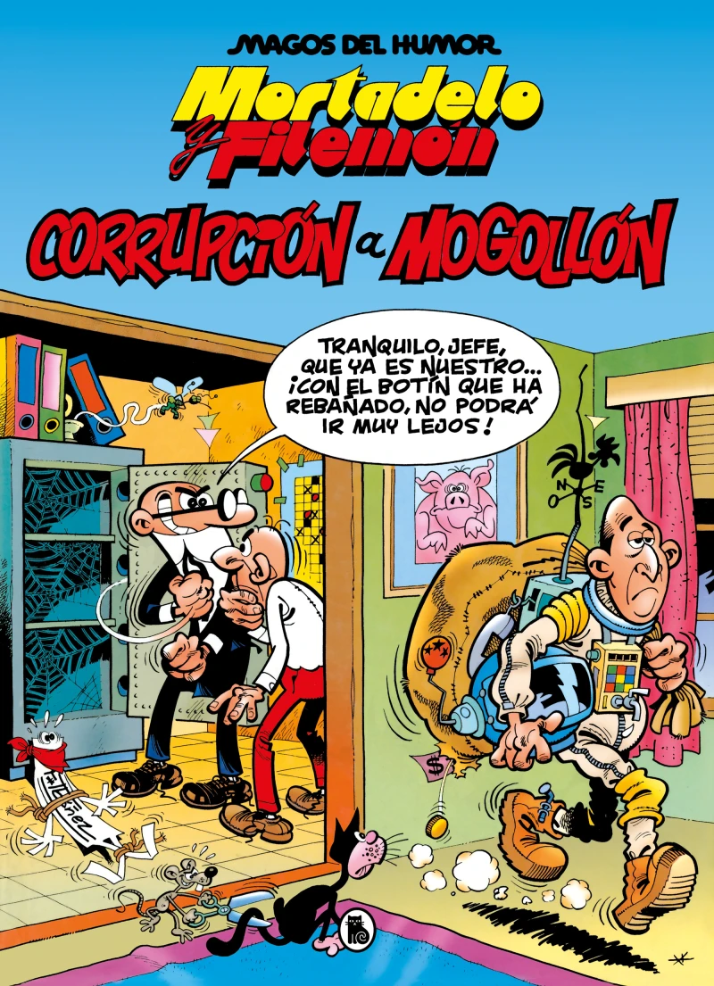 Portada: Mortadelo y Filemón. Corrupción a mogollón (Magos del Humor 59)