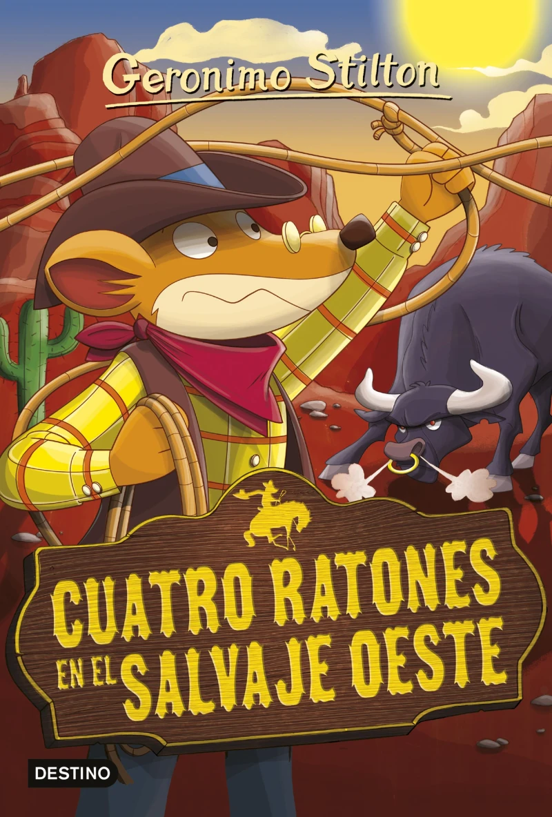 Portada: Cuatro ratones en el salvaje oeste