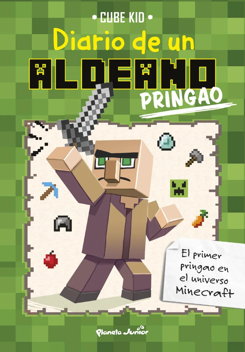 Portada: Minecraft. Diario de un aldeano pringao