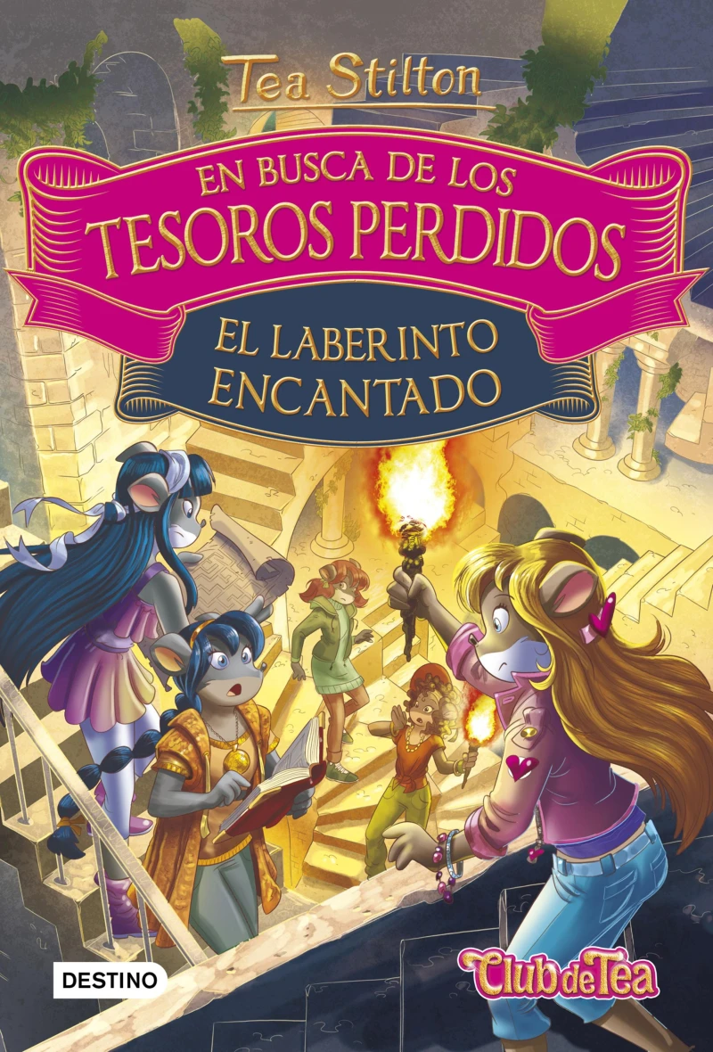 Portada: En busca de los tesoros perdidos. El laberinto encantado