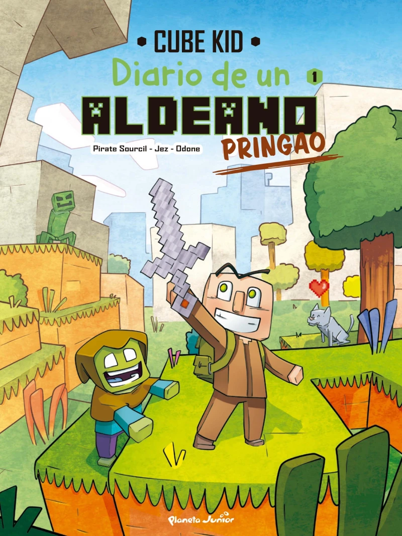 Portada: Minecraft. Diario de un aldeano pringao. Cómic 1