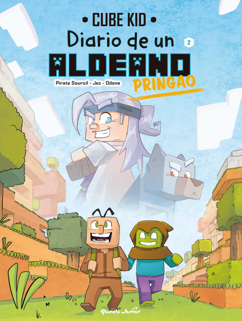 Portada: Minecraft. Diario de un aldeano pringao. Cómic 2