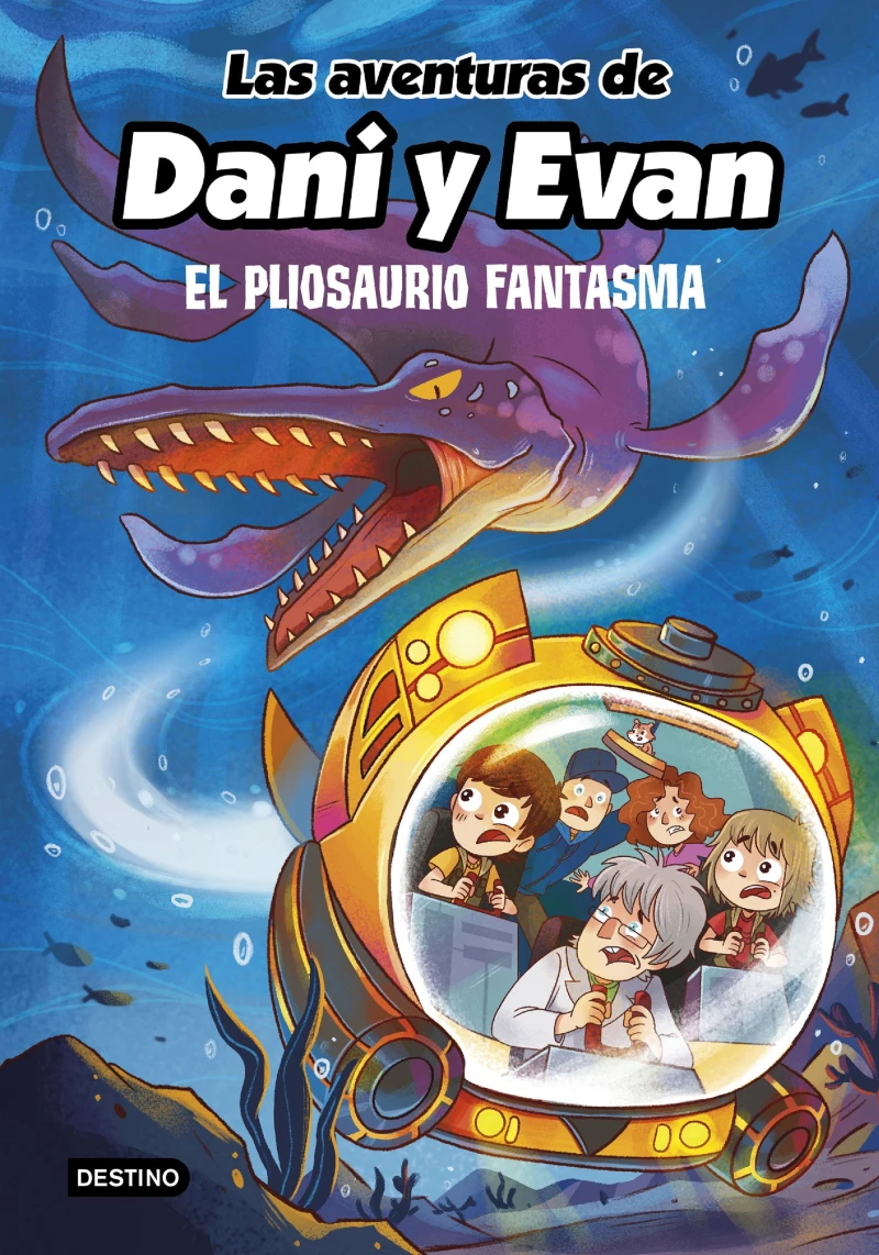 Portada: Las aventuras de Dani y Evan 6. El pliosaurio fantasma