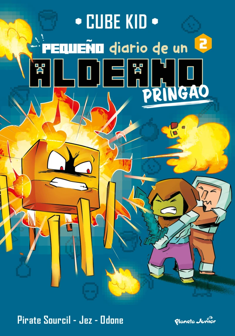 Portada: Minecraft. Pequeño diario de un aldeano pringao 2