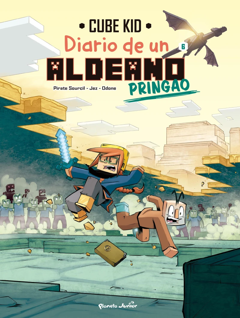 Portada: Minecraft. Diario de un aldeano pringao. Cómic 6