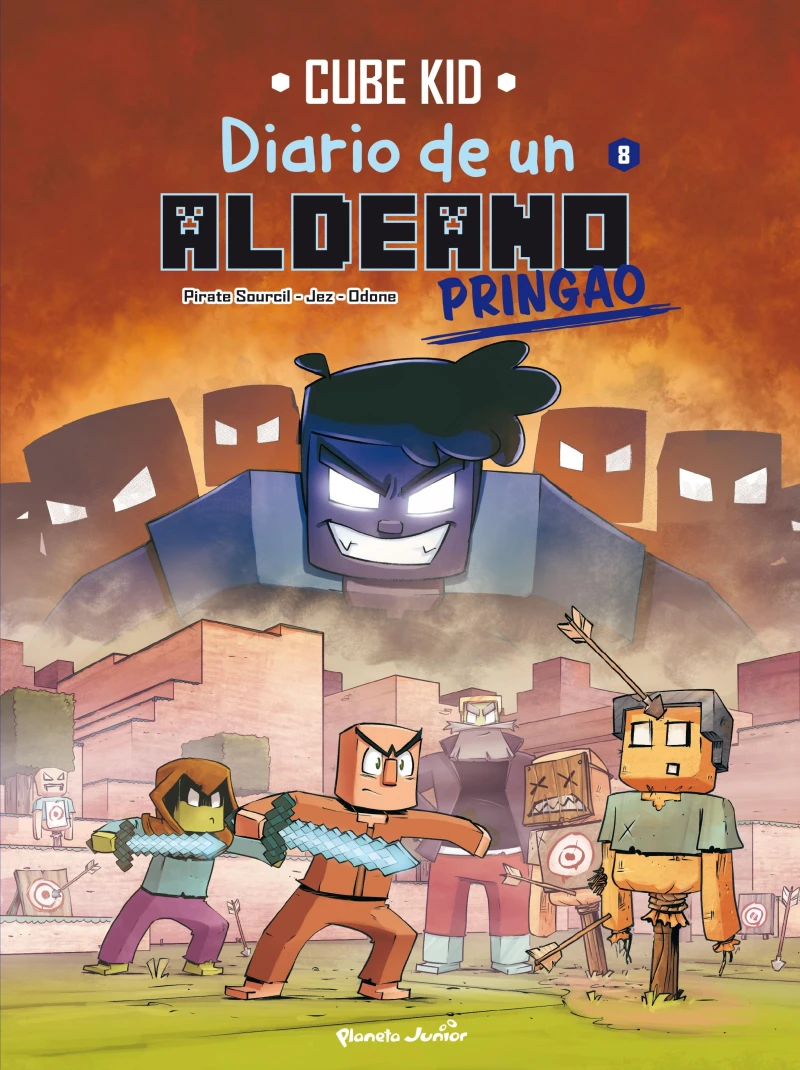 Portada: Minecraft. Diario de un aldeano pringao. Cómic 8