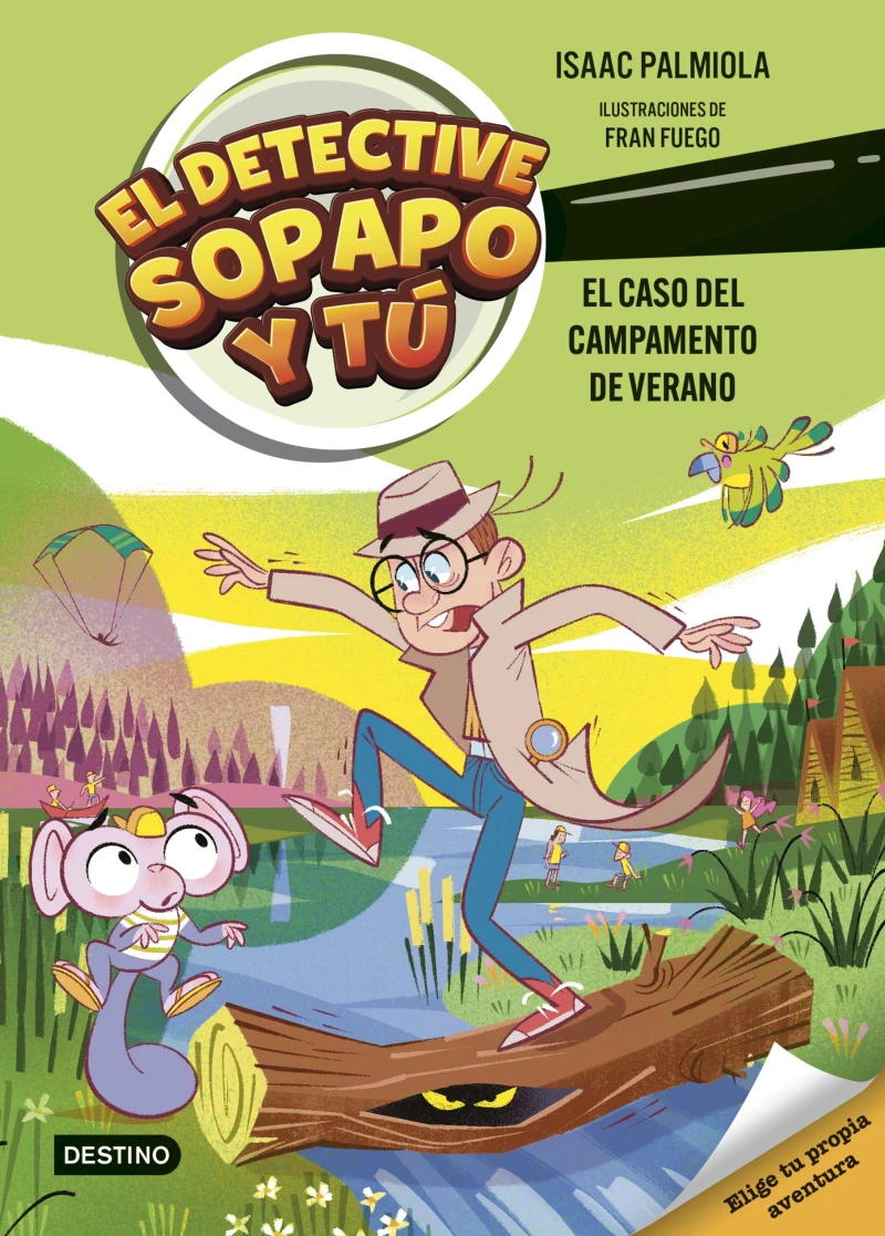 Portada: El detective Sopapo y tú 3. El caso del campamento de verano