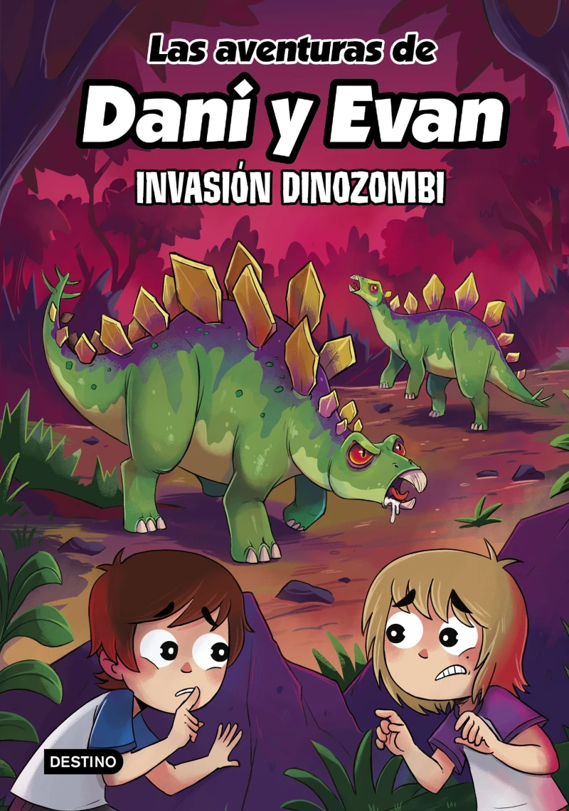 Portada: Las aventuras de Dani y Evan 14. Invasión dinozombi