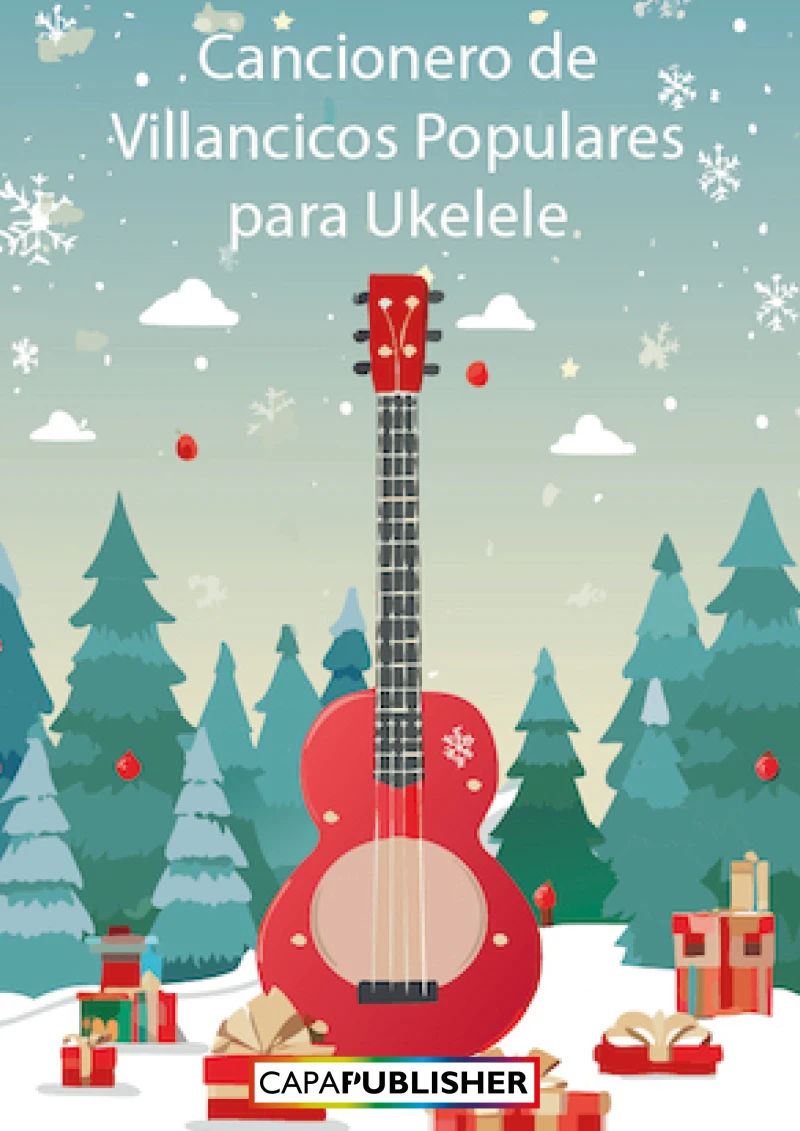 Portada: Partituras de Villancicos para Ukelele fácil