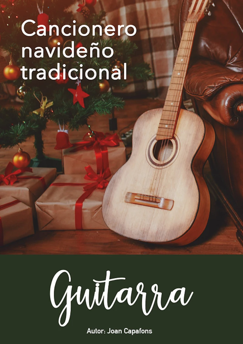 Portada: Partituras de Villancicos para guitarra fácil