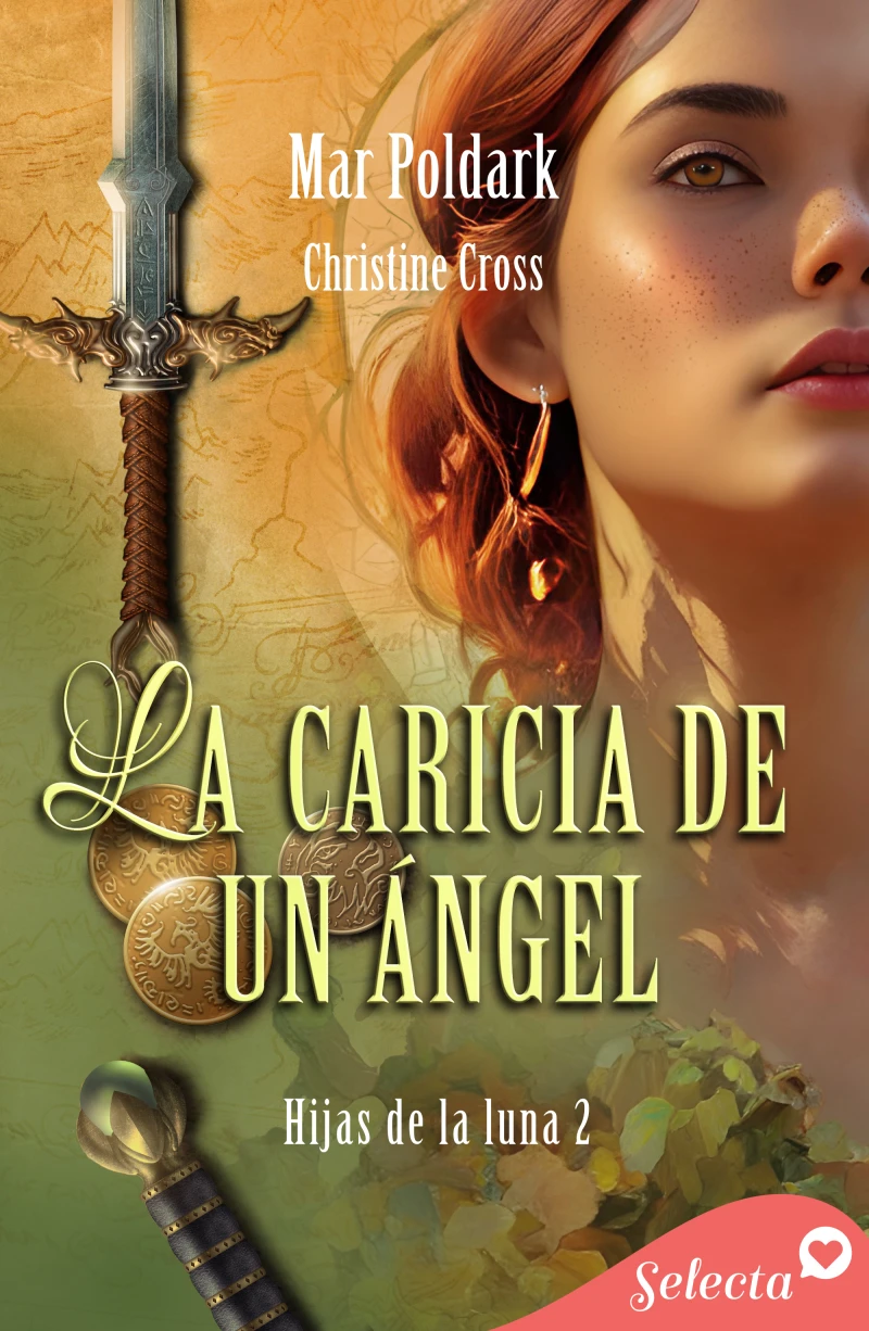 Portada: La caricia de un ángel (Hijas de la luna 2)