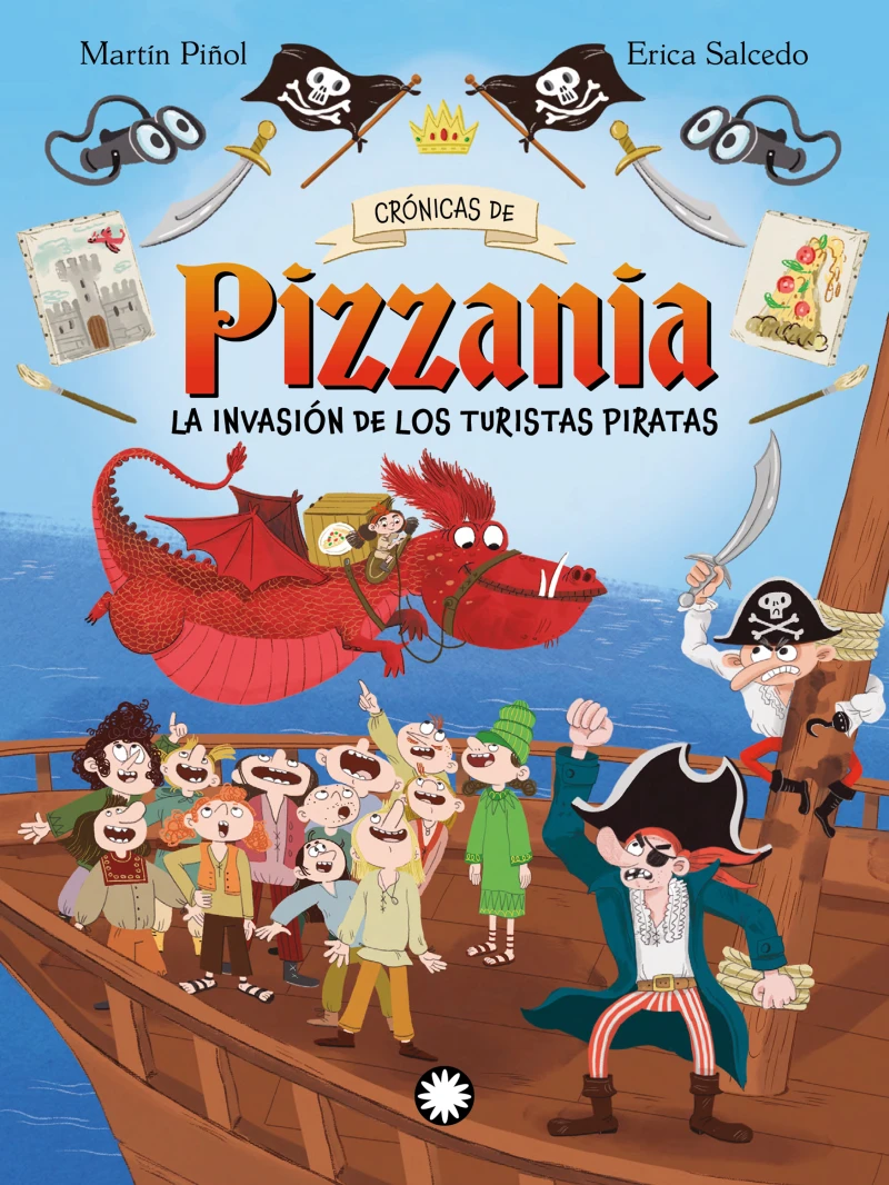 Portada: La invasión de los turistas piratas (Crónicas de Pizzania #3)