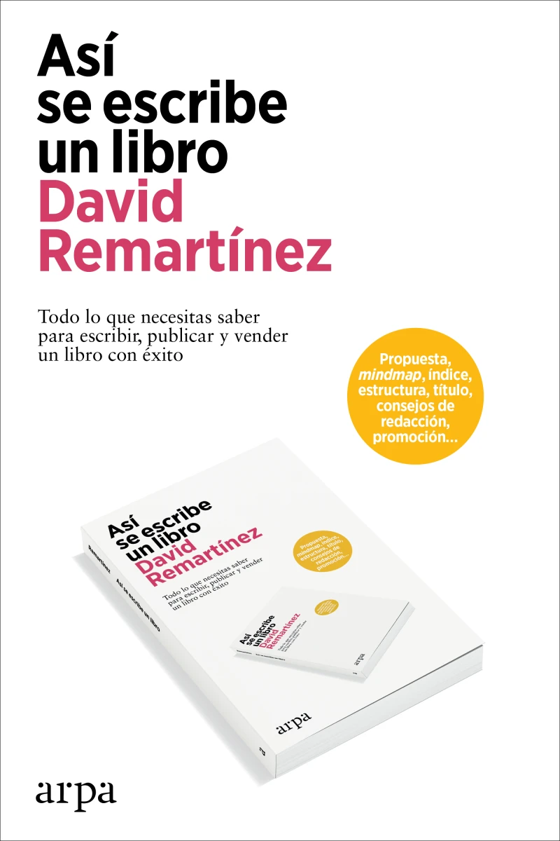 Portada: Así se escribe un libro
