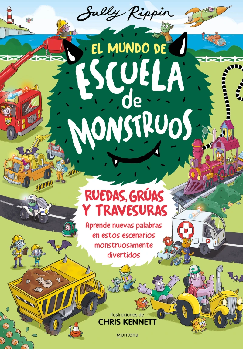 Portada: El Mundo de Escuela de Monstruos 1 - Ruedas, vías y travesuras