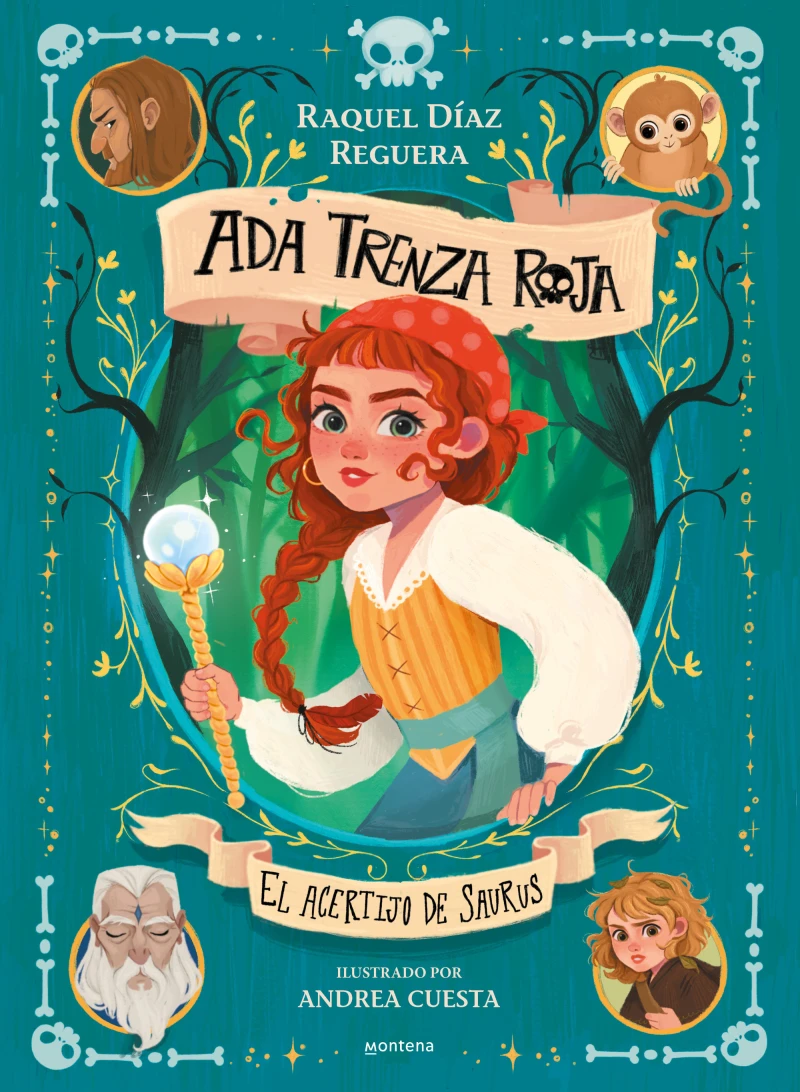 Portada: Ada Trenza Roja 2 - El acertijo de Saurus