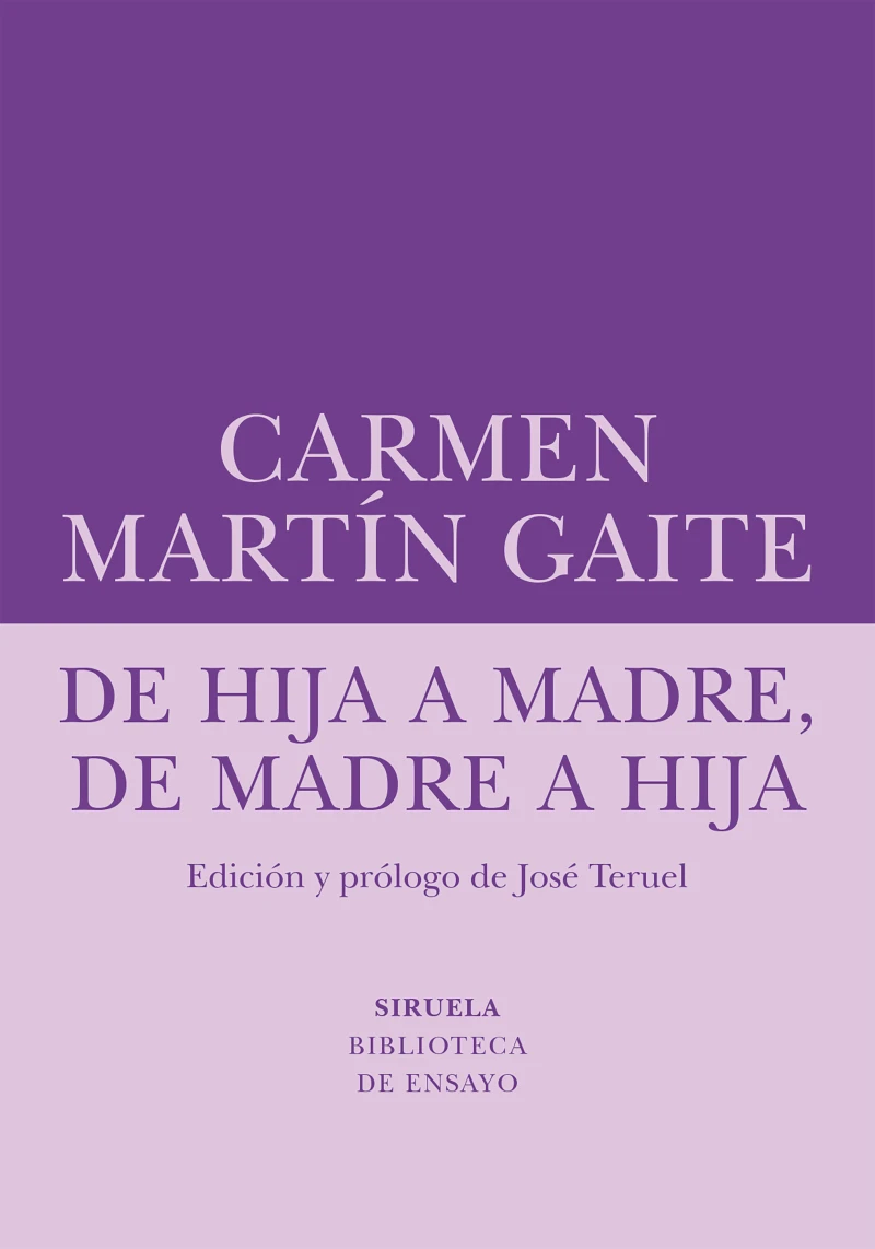 Portada: De hija a madre, de madre a hija